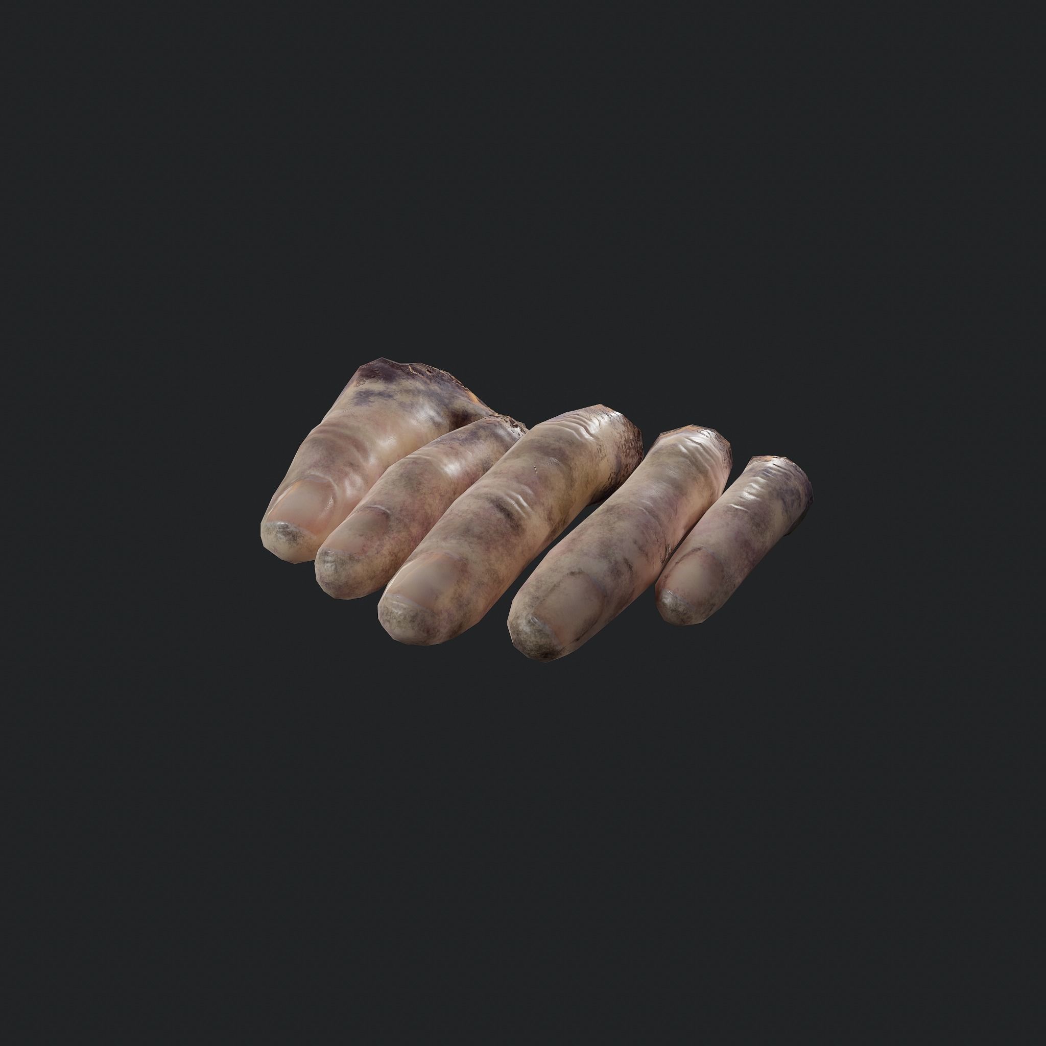 Severed Fingers  Low-poly 3D model_17