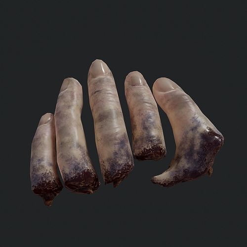 Severed Fingers  Low-poly 3D model