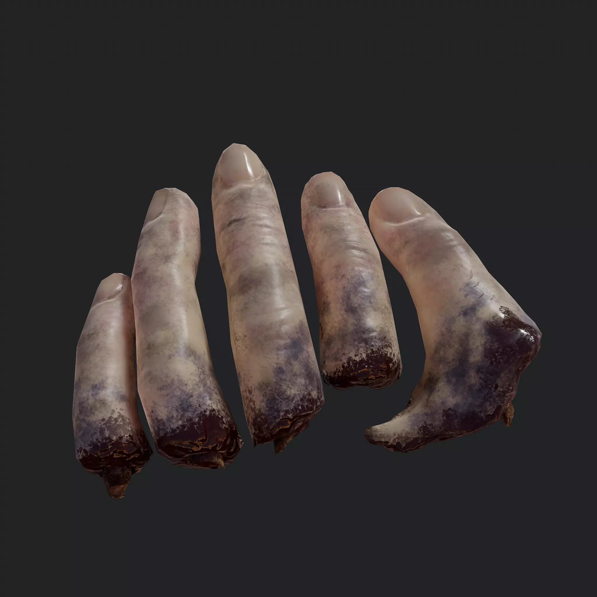 Severed Fingers  Low-poly 3D model_0