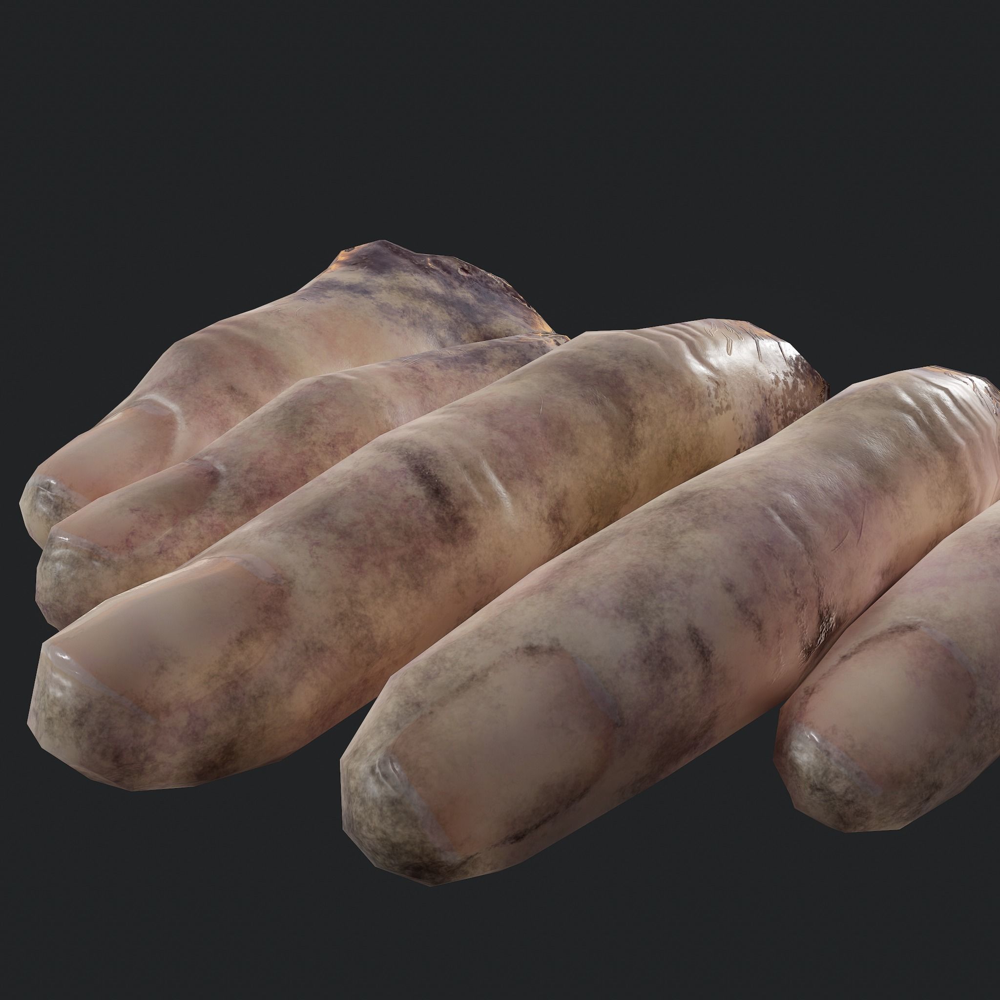 Severed Fingers  Low-poly 3D model_12