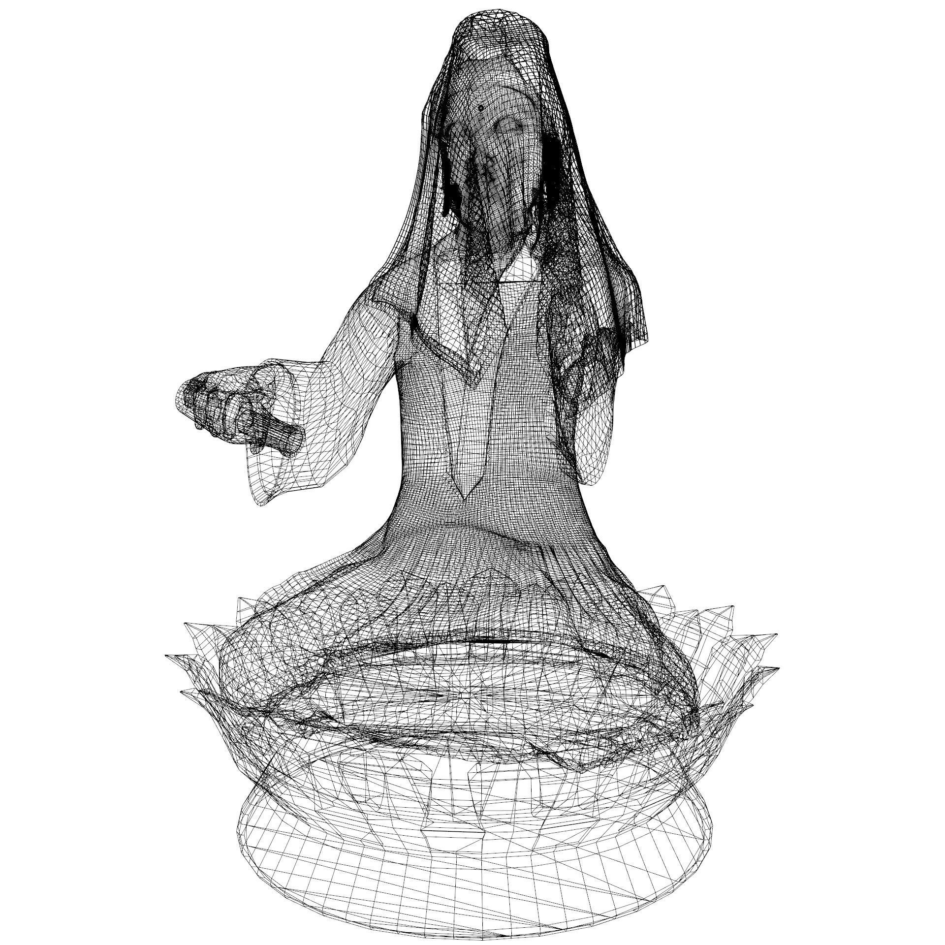 Kuan Yin Statue 3D model_5