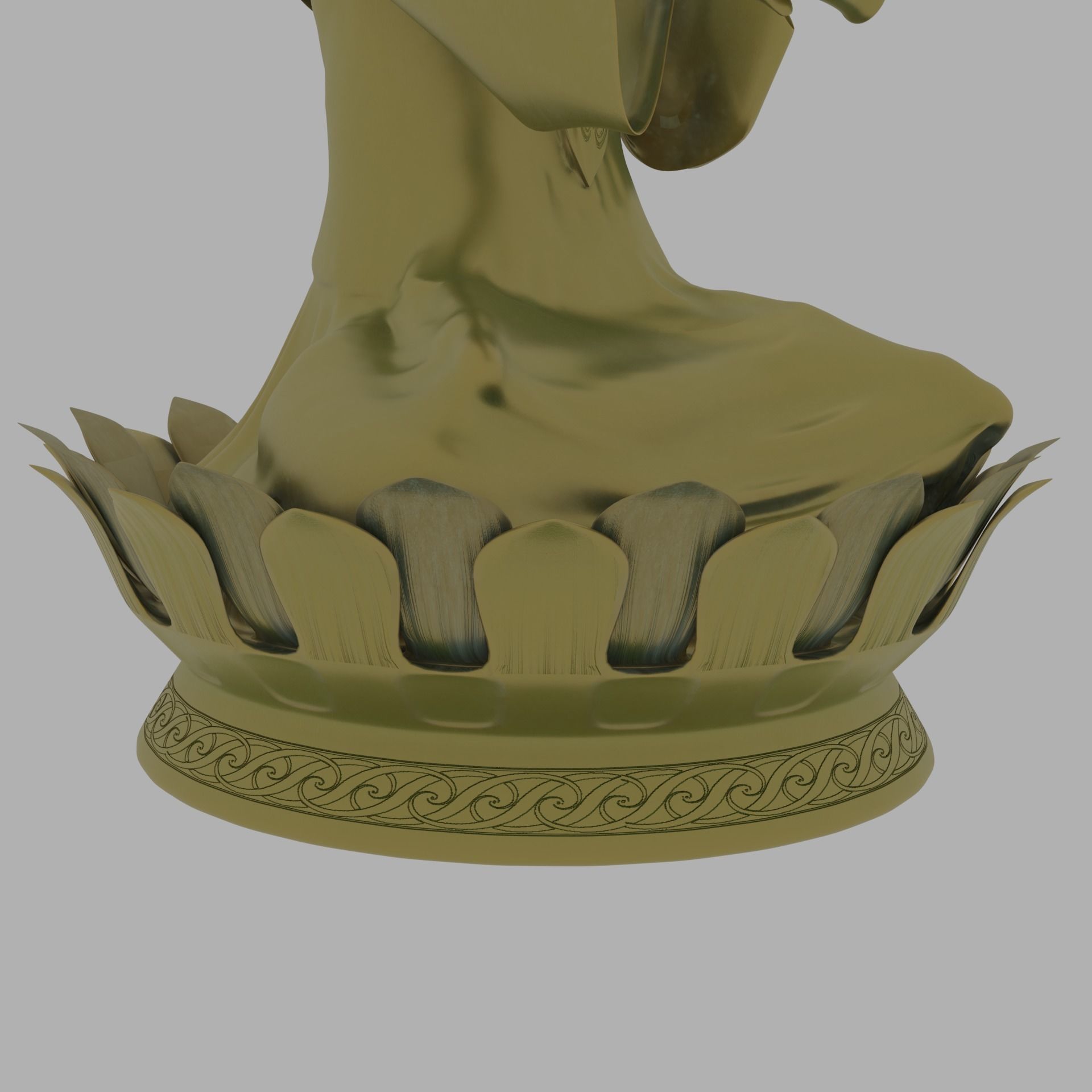 Kuan Yin Statue 3D model_4