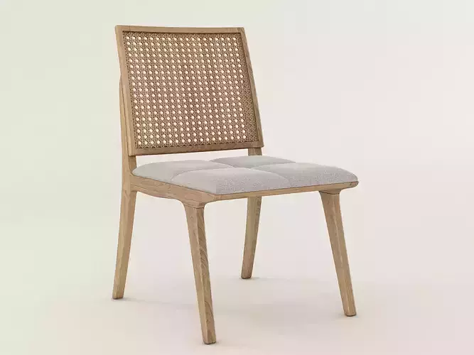 C120 Wood Chair  3D model
