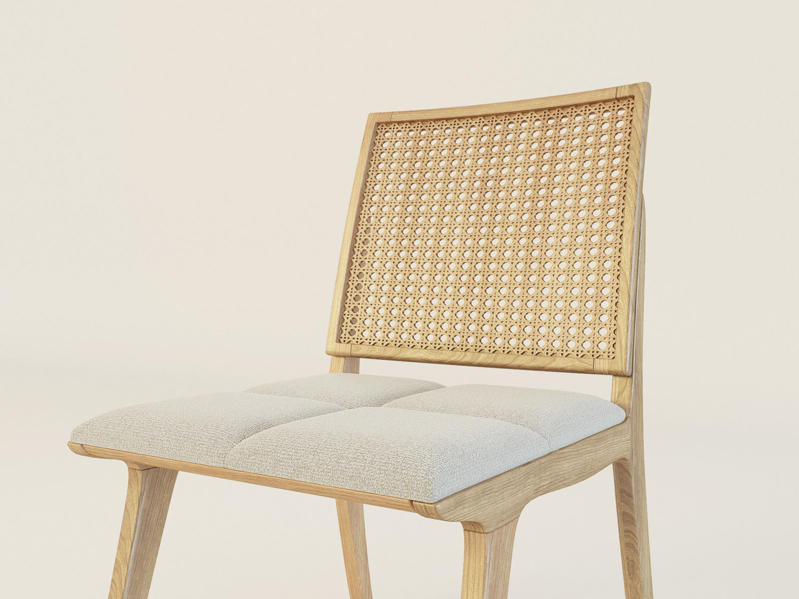 C120 Wood Chair 3D model_3