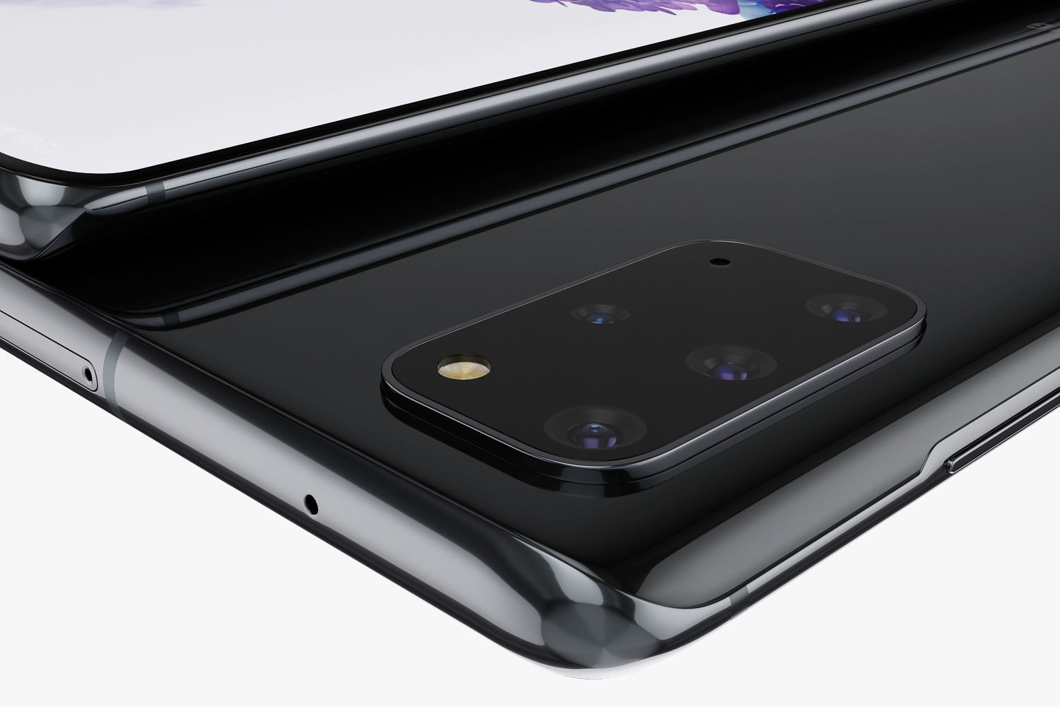 Samsung Galaxy S20 and S20 Plus and S20 5G Ultra black and gray 3D model_13