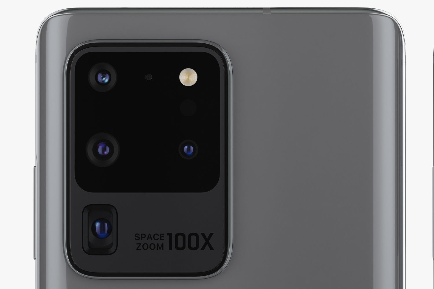 Samsung Galaxy S20 and S20 Plus and S20 5G Ultra black and gray 3D model_39