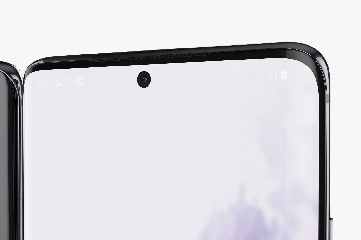 Samsung Galaxy S20 and S20 Plus and S20 5G Ultra black and gray 3D model_41