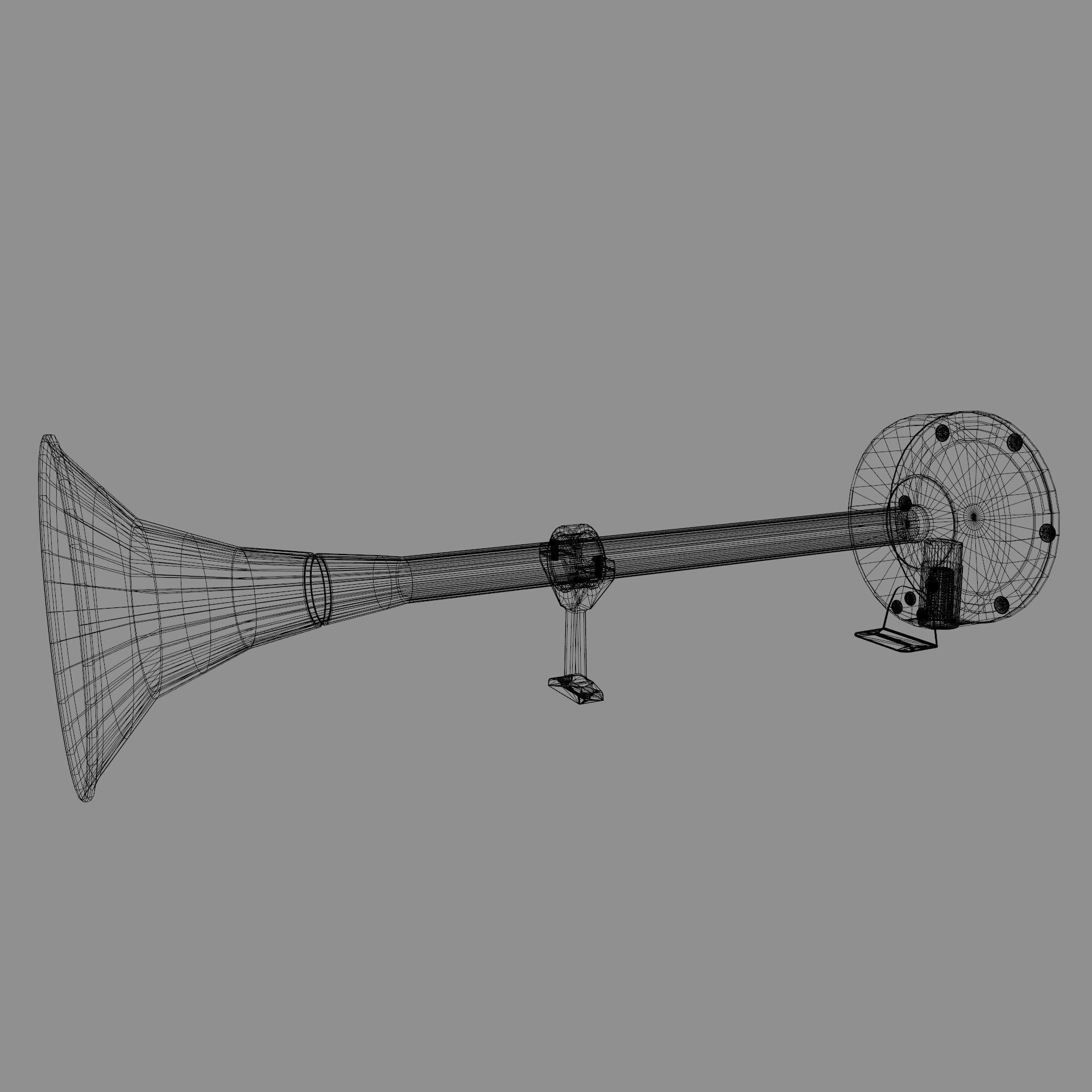 Air Horn 3D model_9