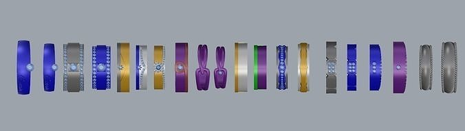  ring jewelry  wedding ring Korean jewelry 3D print model