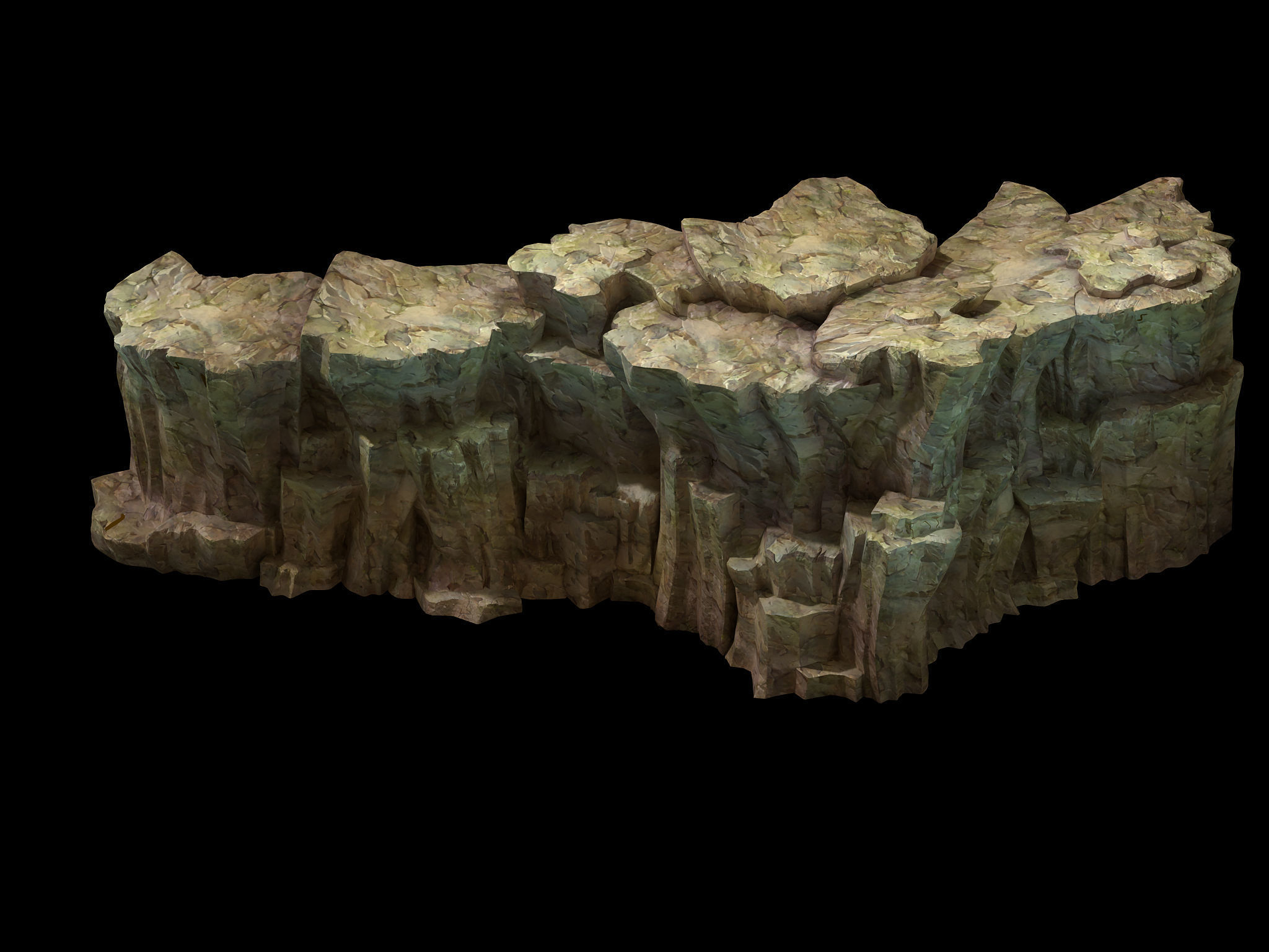 Snow White - precipice 01 3D model_2