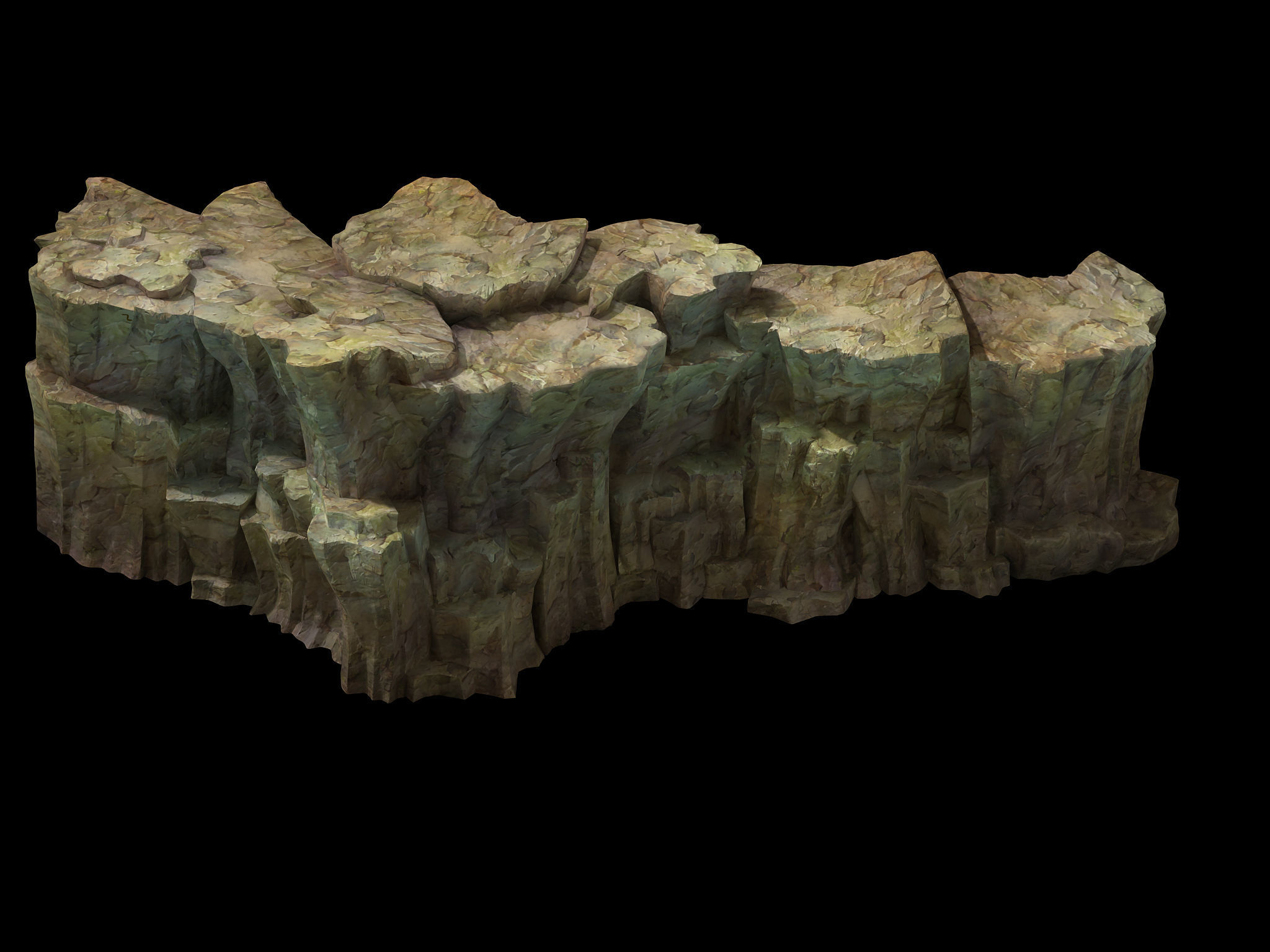 Snow White - precipice 01 3D model_1