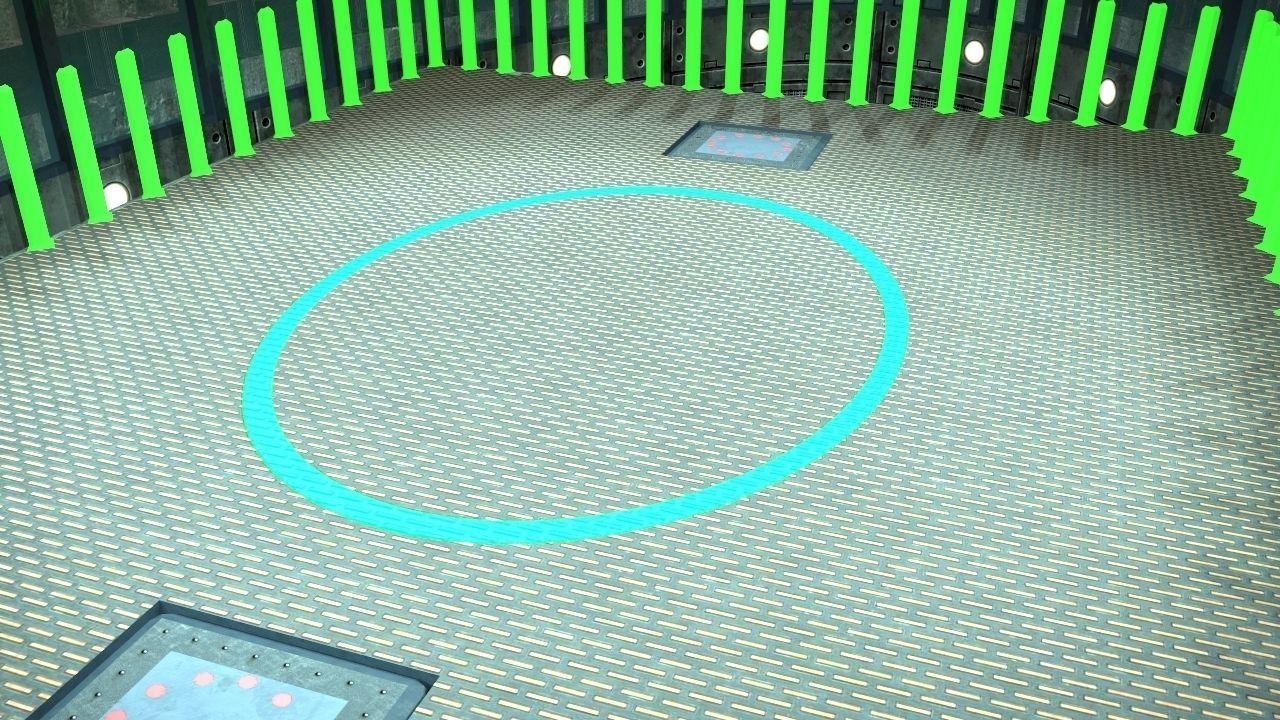 Futuristic Gladiators Arena Low-poly 3D model_9