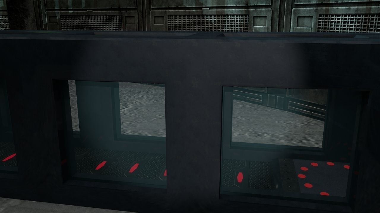 Futuristic Gladiators Arena Low-poly 3D model_12