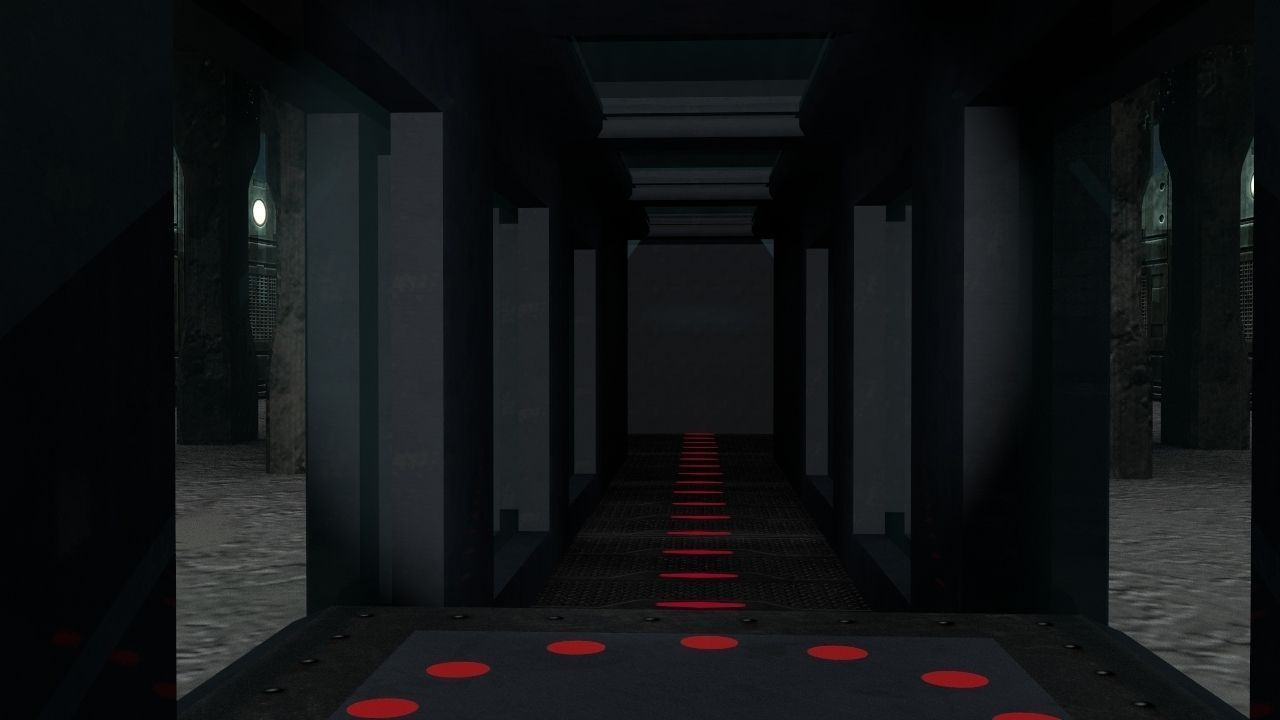 Futuristic Gladiators Arena Low-poly 3D model_11