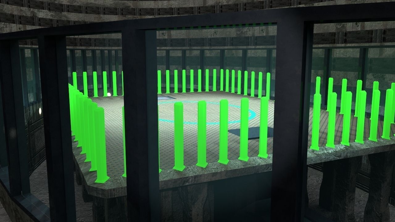 Futuristic Gladiators Arena Low-poly 3D model_7