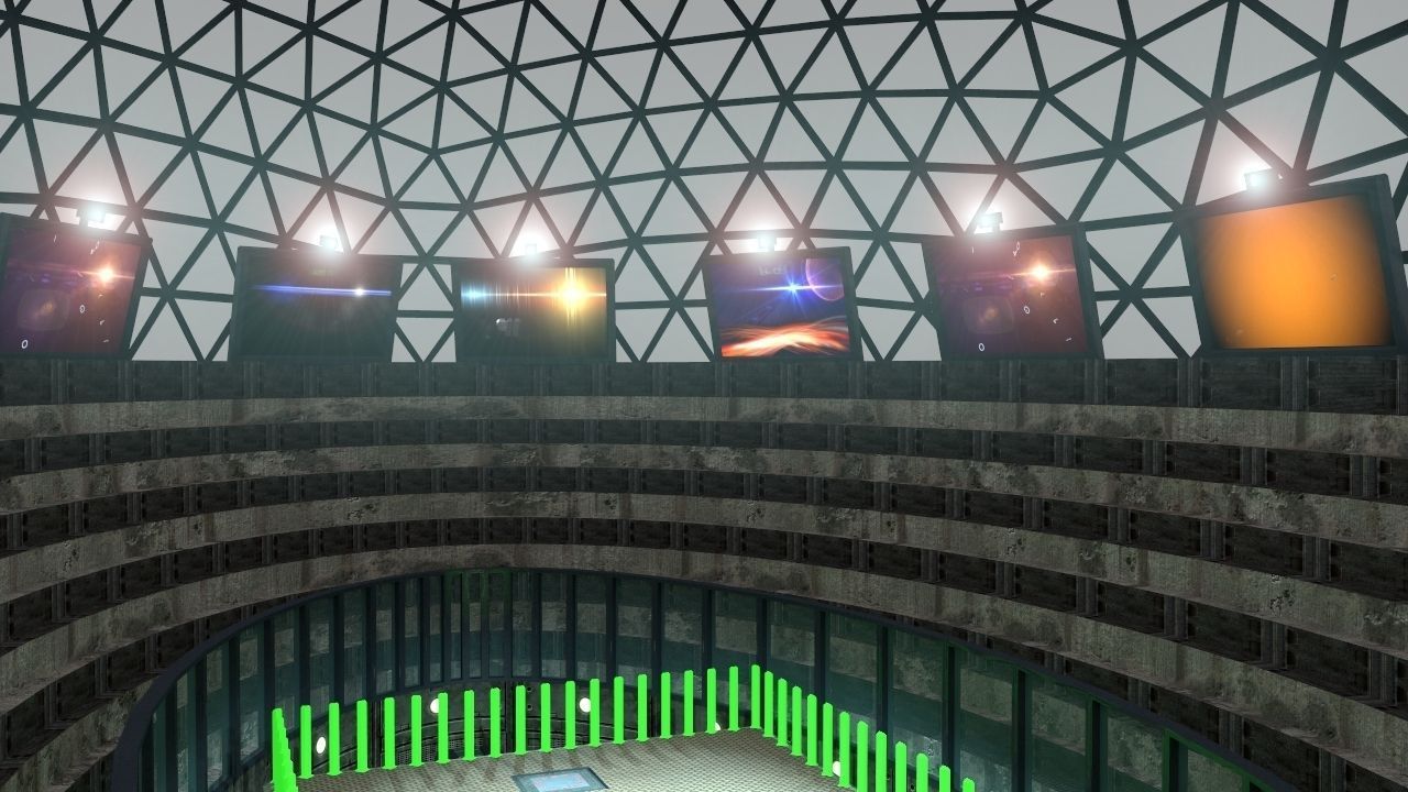 Futuristic Gladiators Arena Low-poly 3D model_5