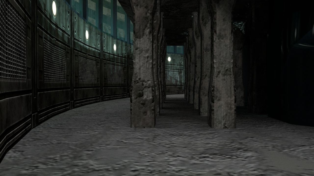 Futuristic Gladiators Arena Low-poly 3D model_13