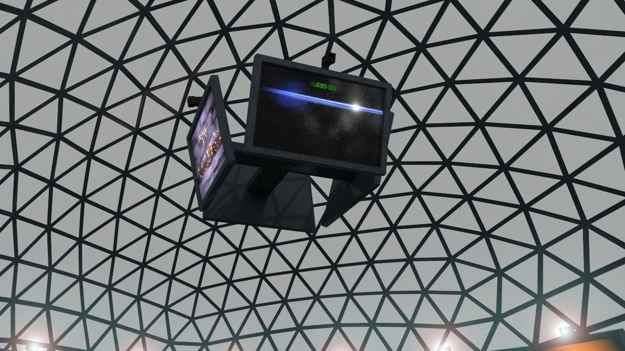 Futuristic Gladiators Arena Low-poly 3D model_10