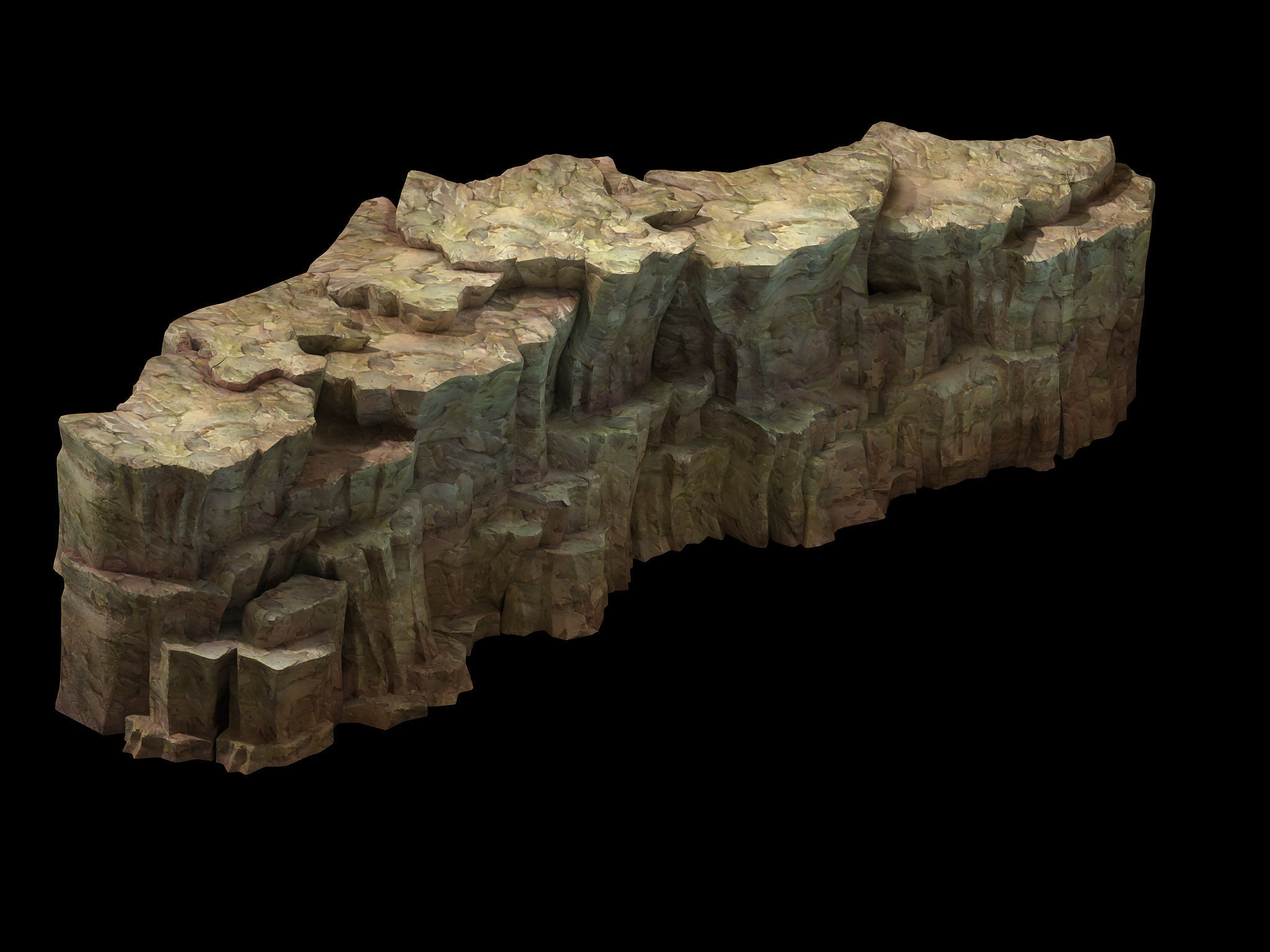 Snow White - Cliffs 04 3D model_3
