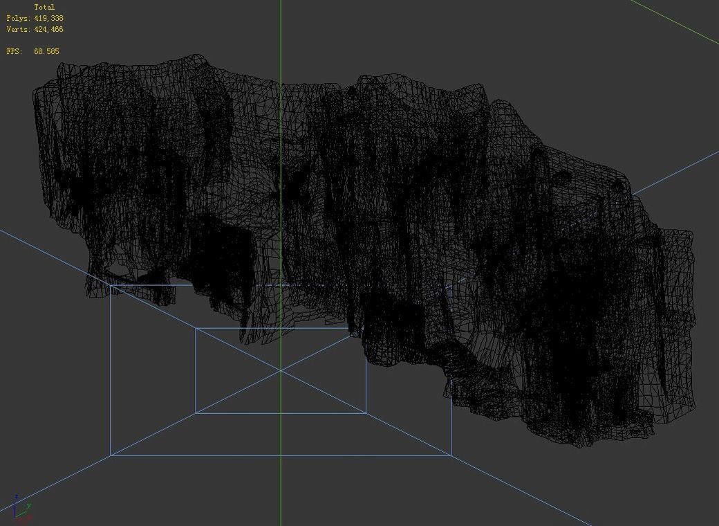 Snow White - Cliffs 04 3D model_4