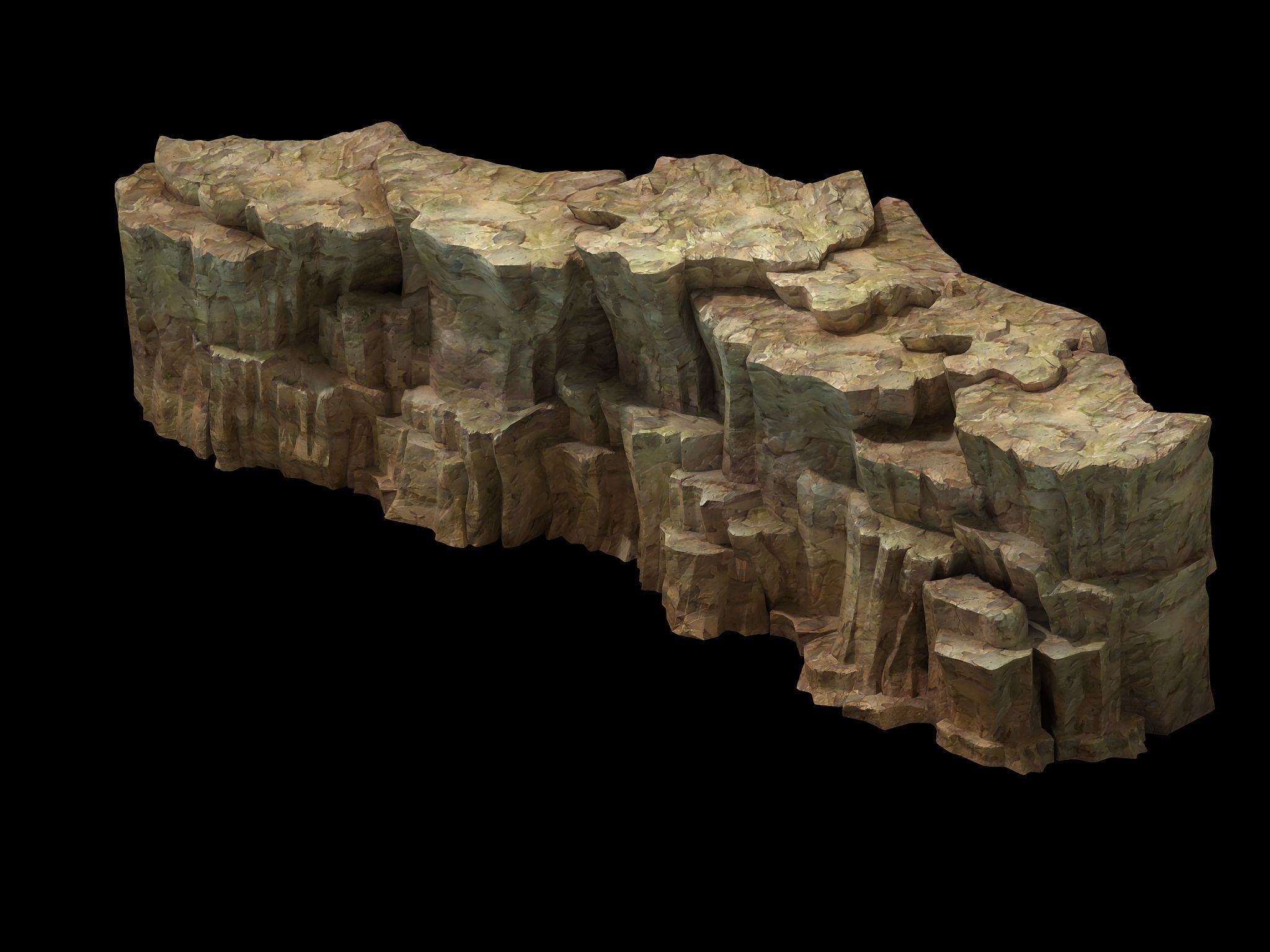 Snow White - Cliffs 04 3D model_1