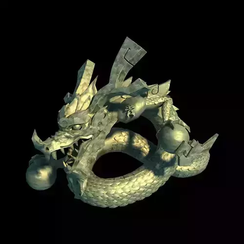 Gang Interior - Feng Shui Array - Dragon Stone 3D model