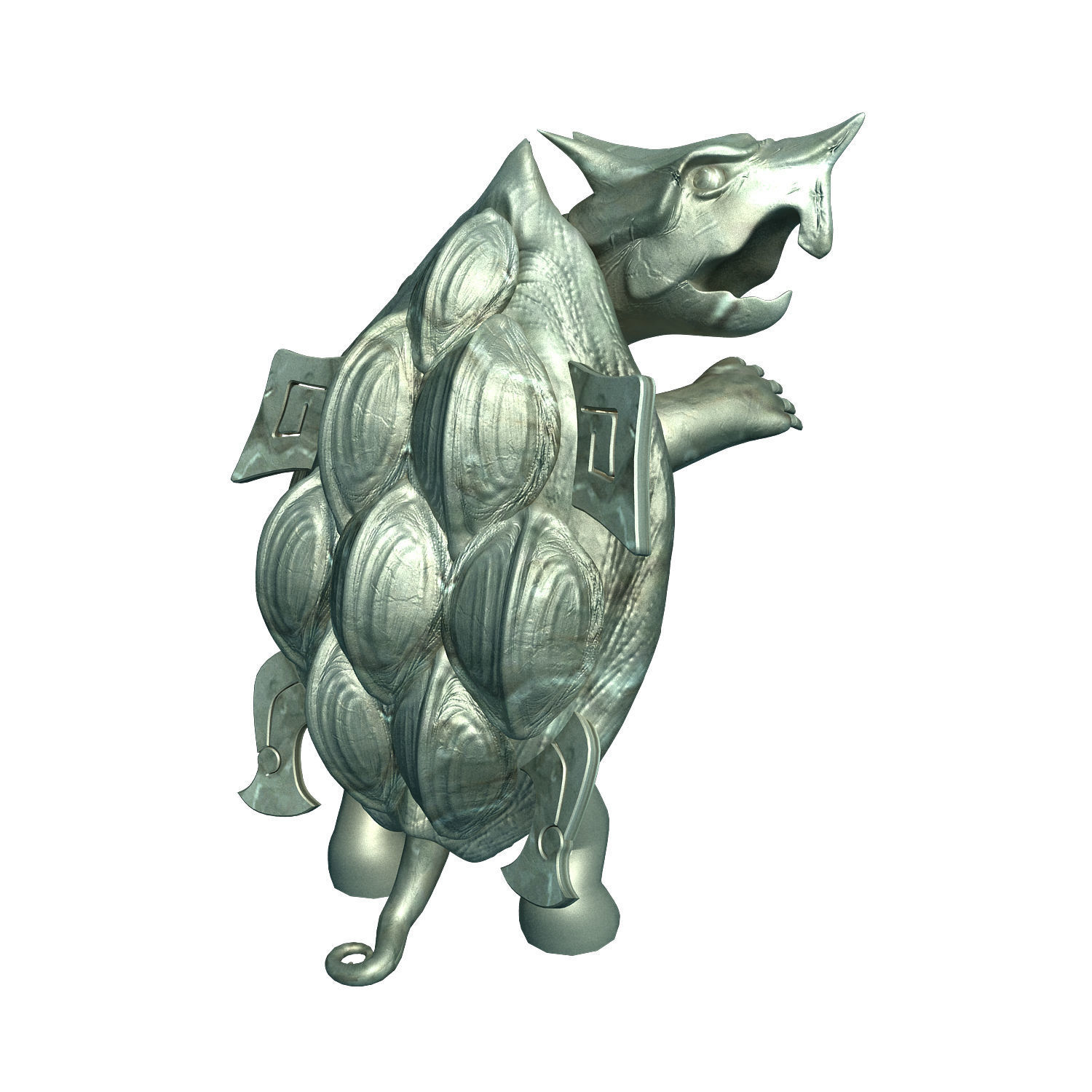 Gang Indoor - Feng Shui Array - Basalt Stone 3D model_1