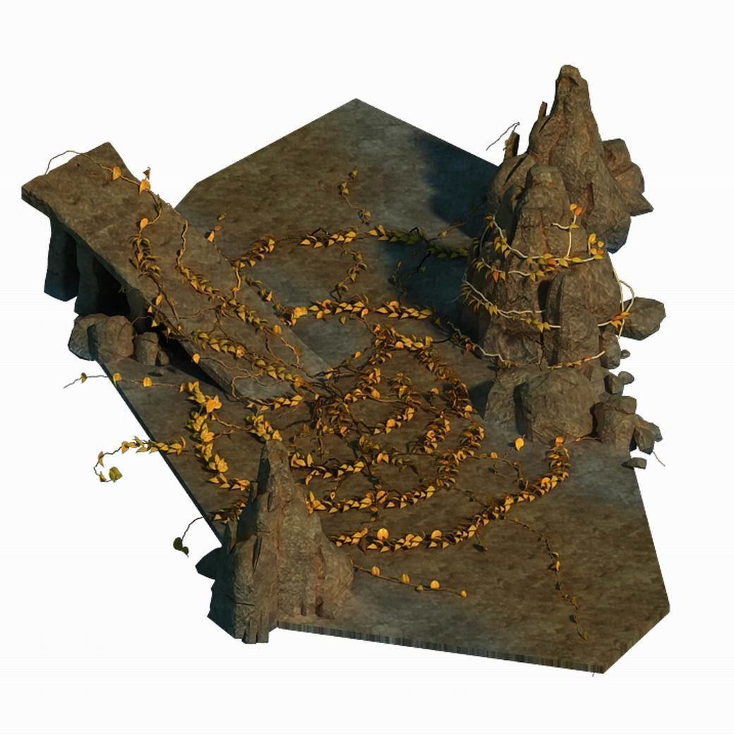 Gangs of demon - vines 3D model_1