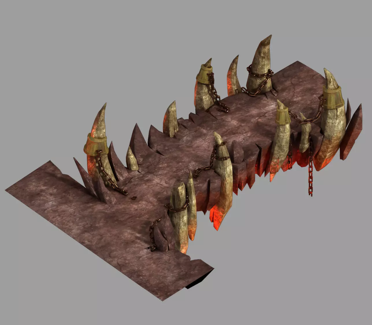 Not Zhoushan - Volcano - Stone Bridge 01 3D model_0