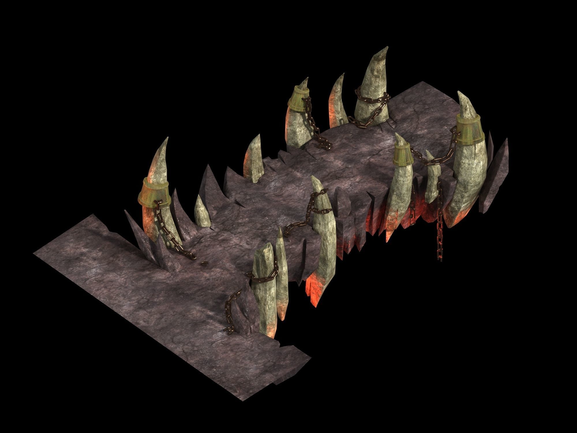 Not Zhoushan - Volcano - Stone Bridge 01 3D model_1