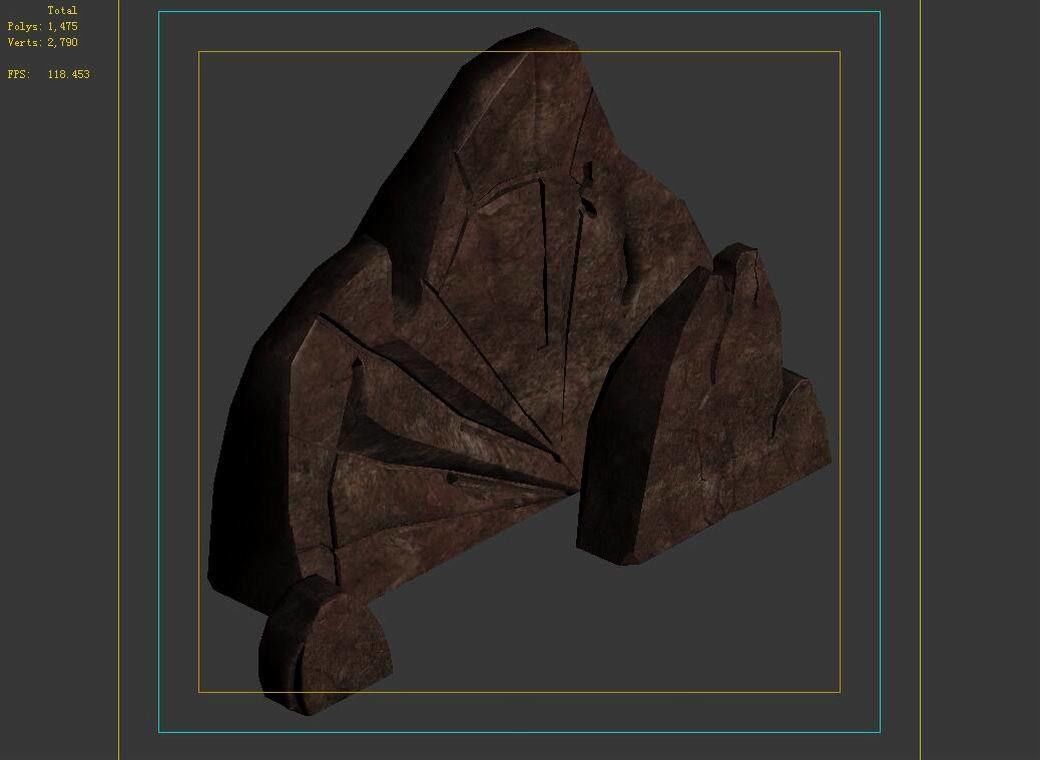 Not Zhoushan - Volcano - Stone 01 3D model_4