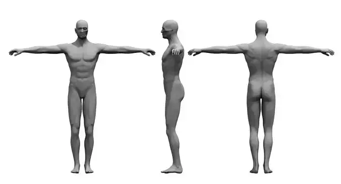 Zombie human 3d model