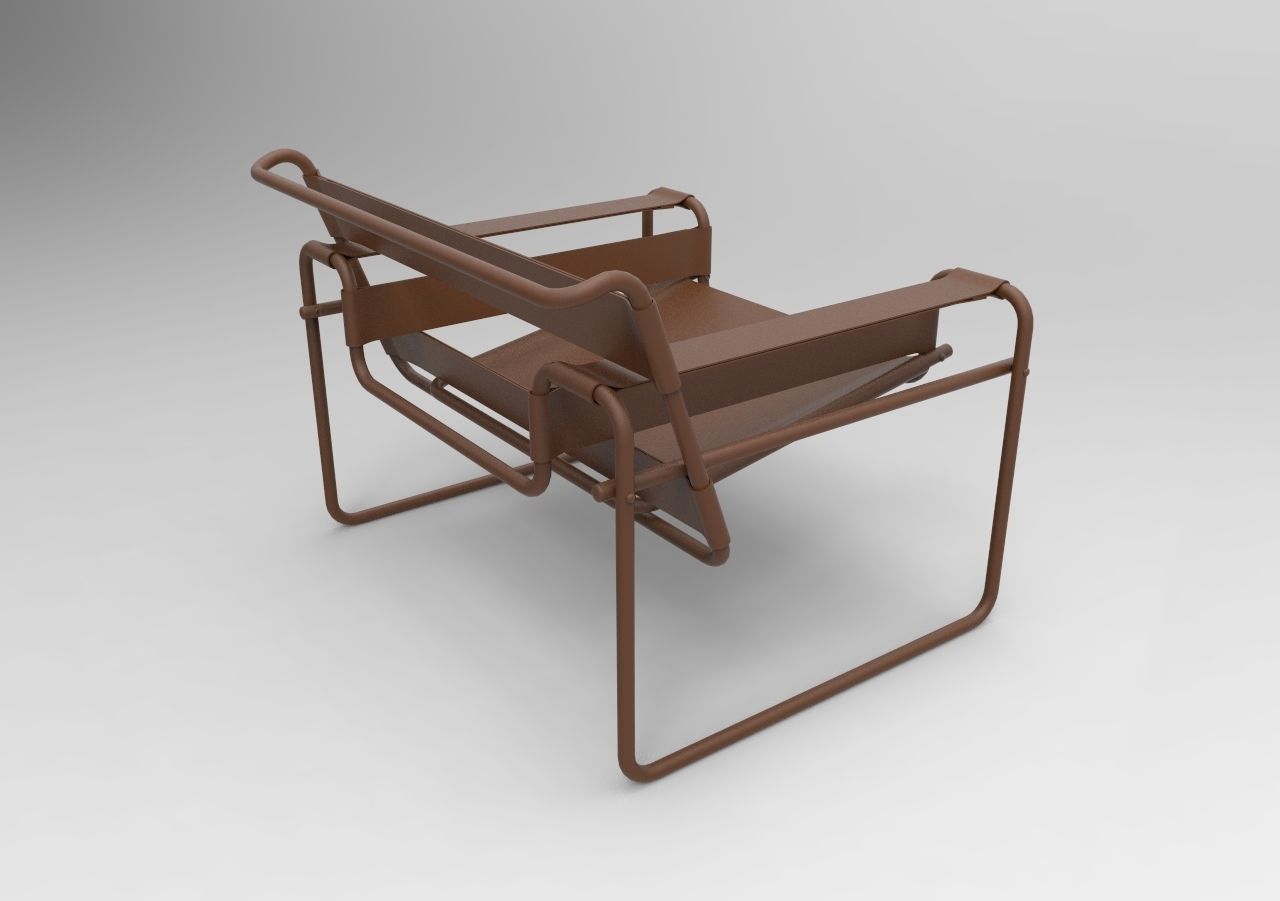 fishing chair 3D print model_3