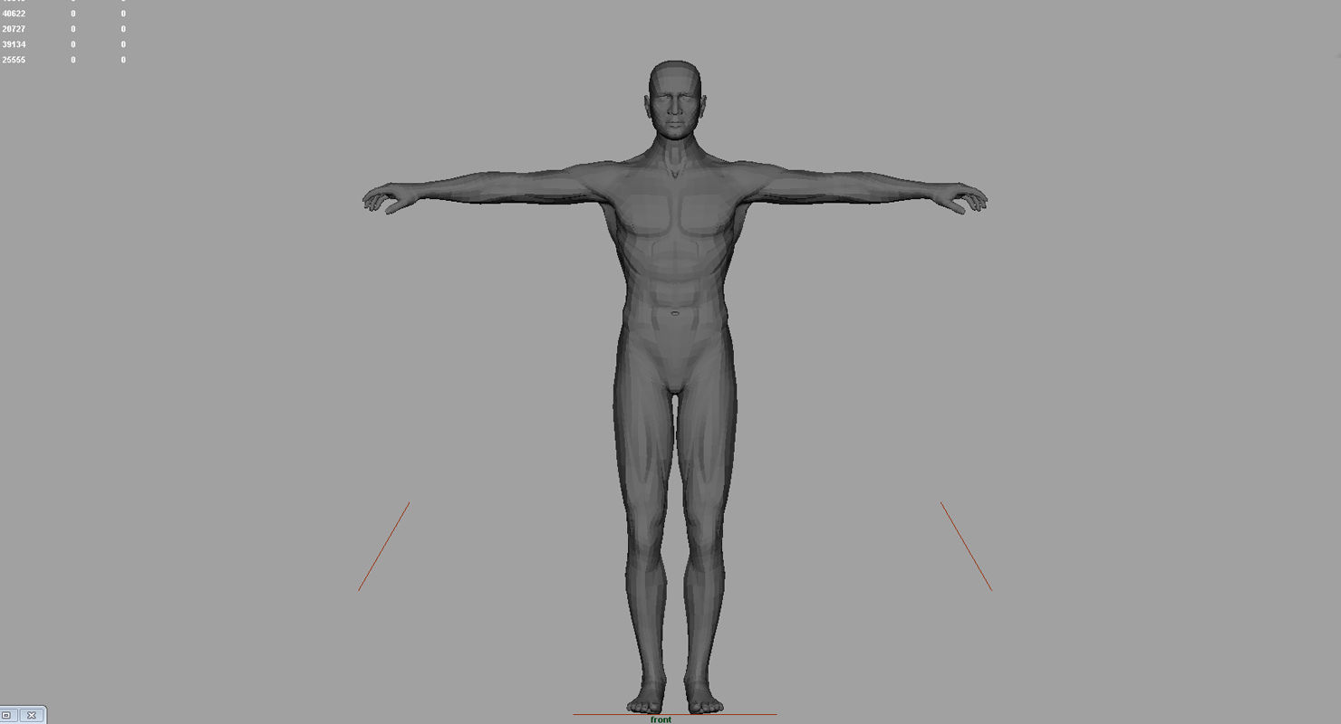 human body 3d model 3D model_6