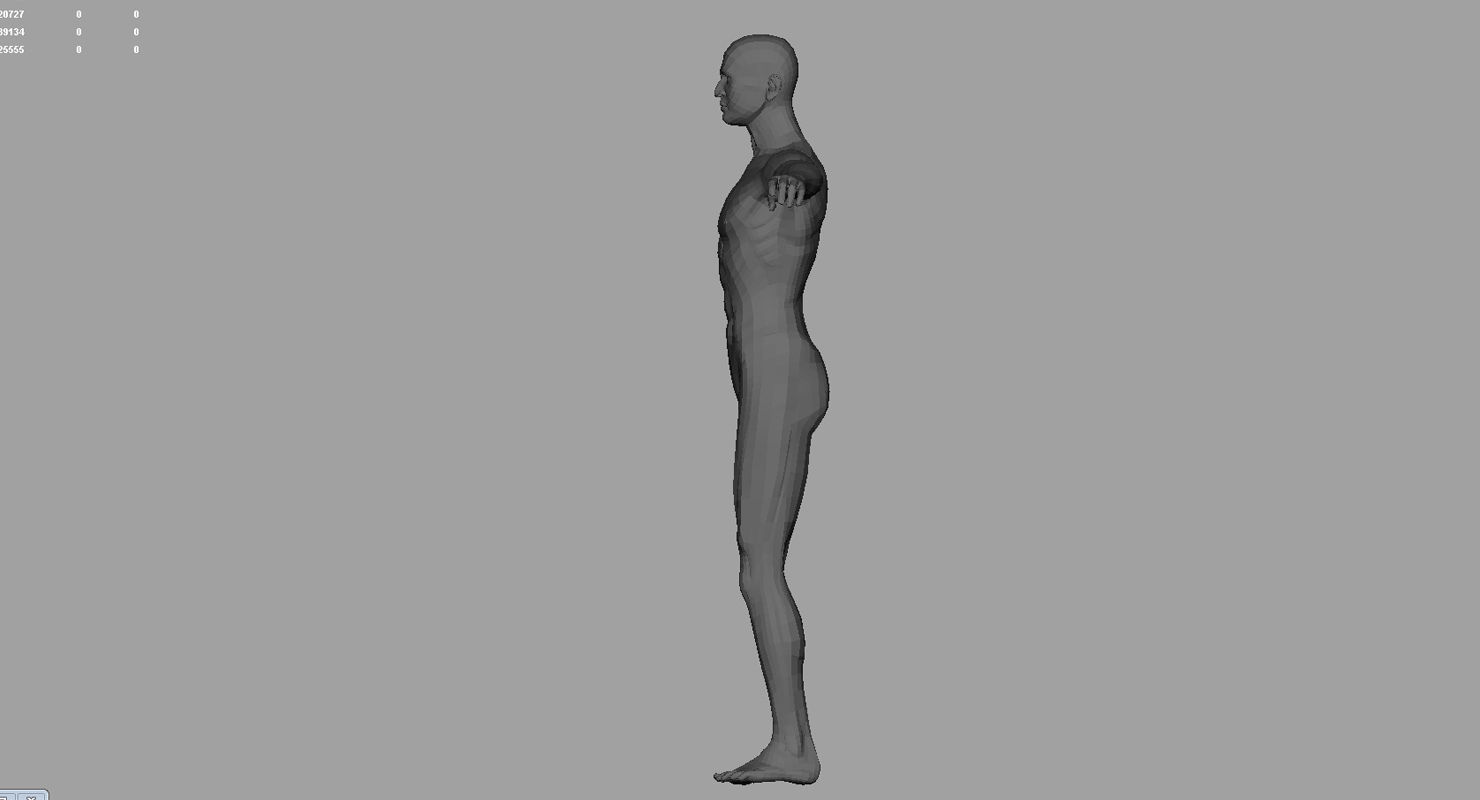 human body 3d model 3D model_9
