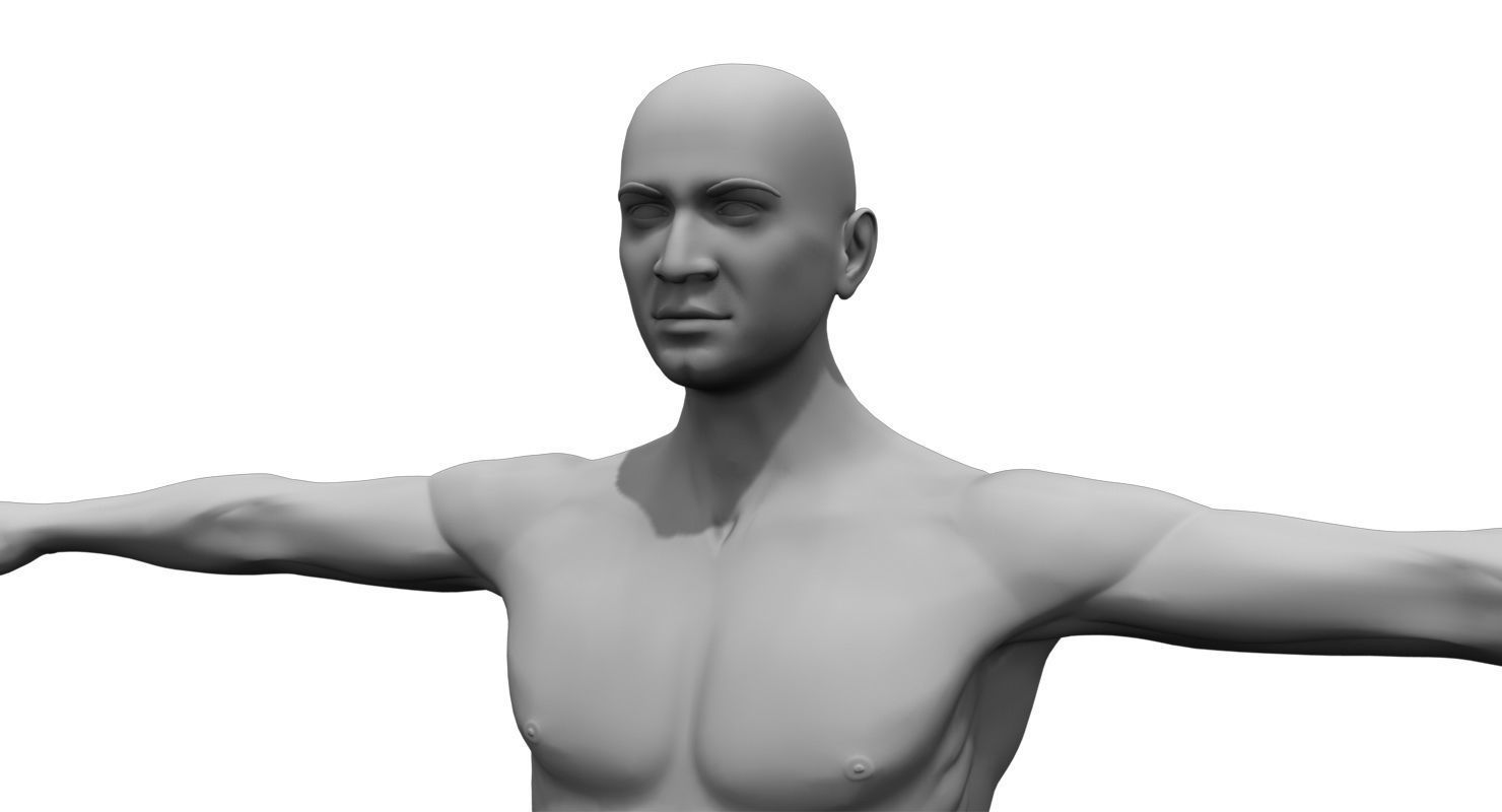 human body 3d model 3D model_4