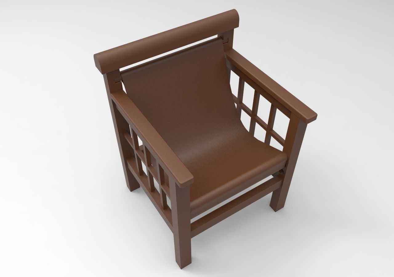 chair mod4 3D print model_4