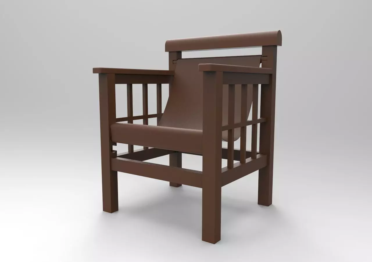 chair mod4 3D print model_0