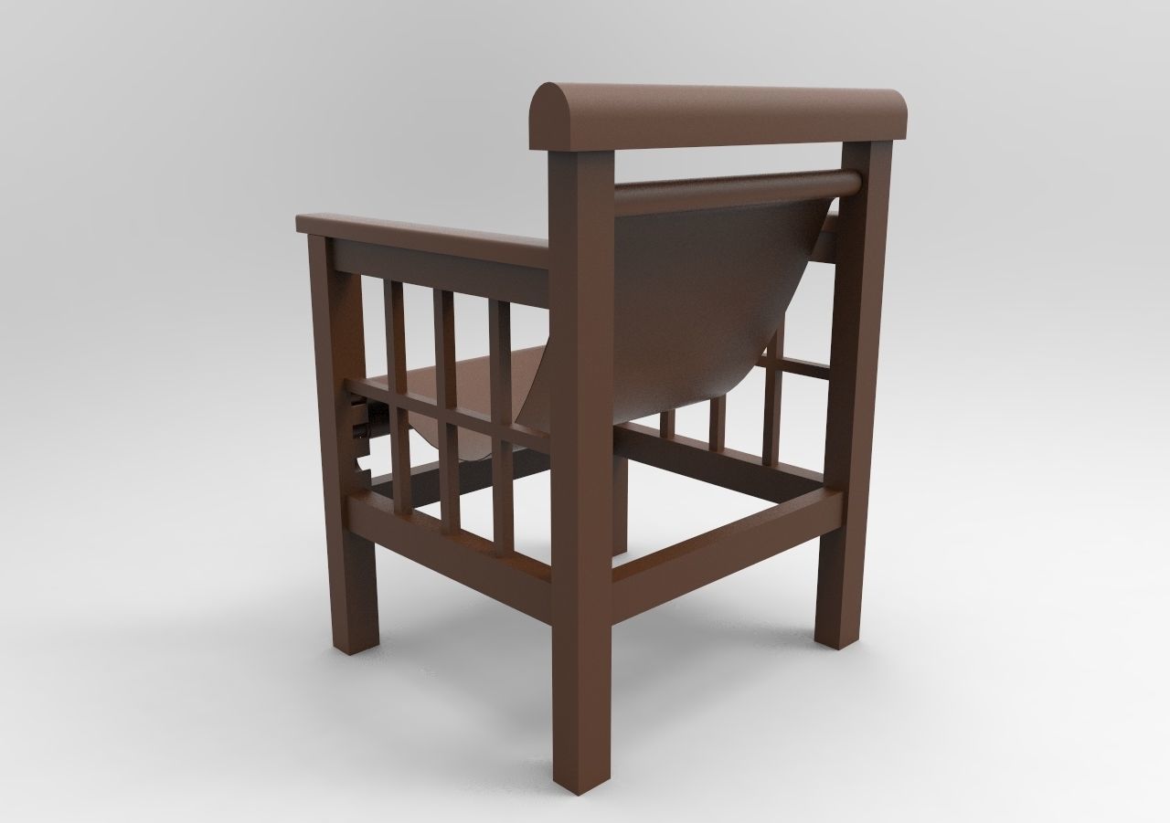 chair mod4 3D print model_2