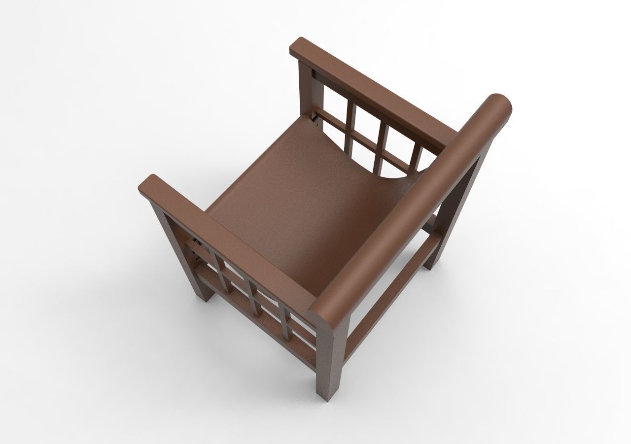 chair mod4 3D print model_3