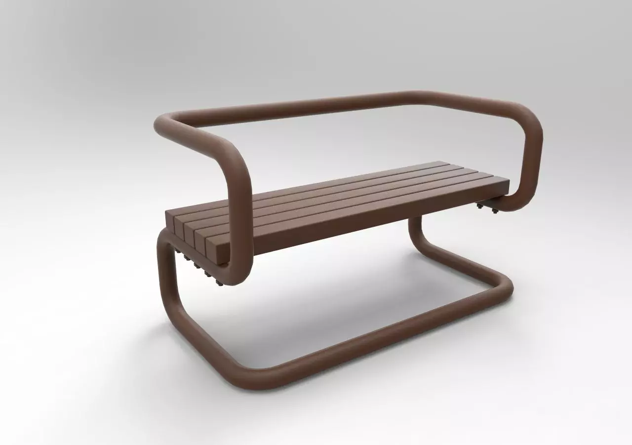 street bench mod2 3D print model