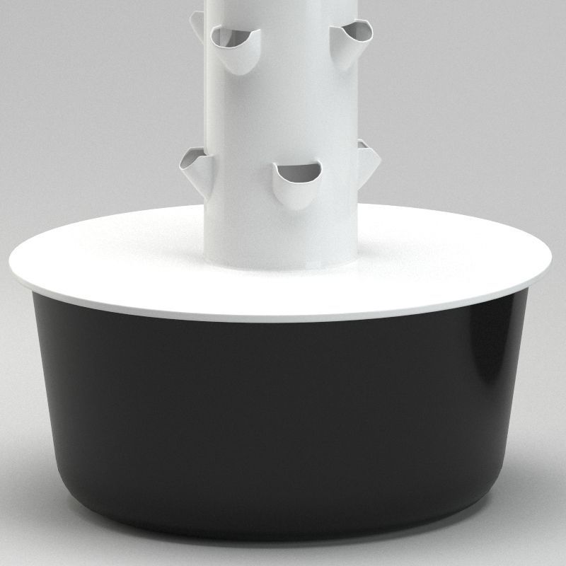 Future Growing Garden Plant Tower 3D model_1