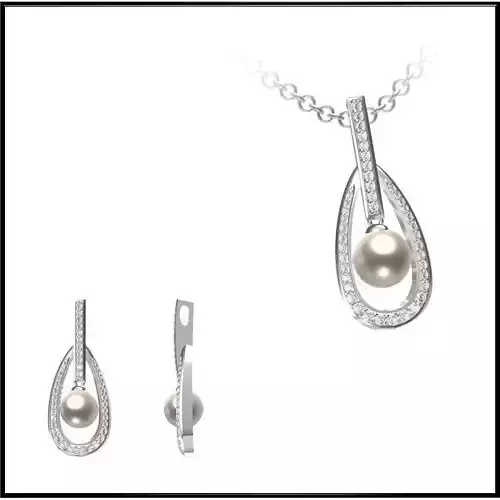 JCD Format Wonderful pearl set jewelry design