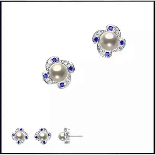 JCD Format Vintage style pearl set jcd