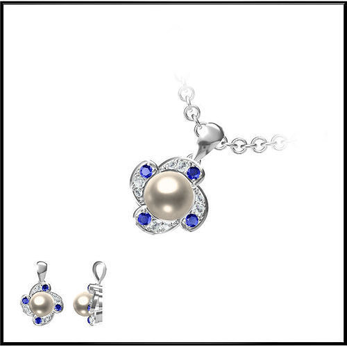 JCD Format Vintage style pearl set for sale jewelry files 3D print model