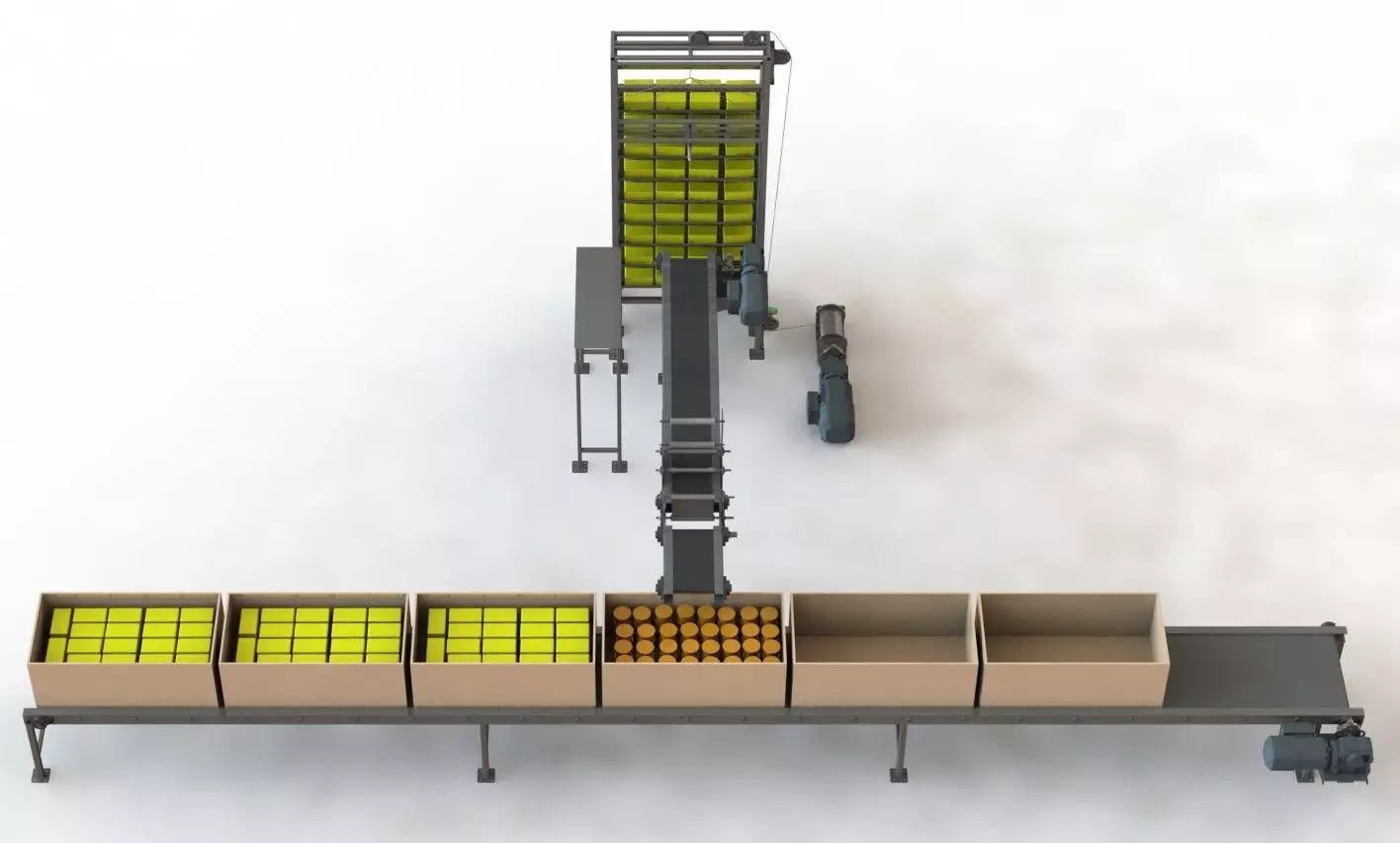 Machine for individual packaging of cakes 3D model_0