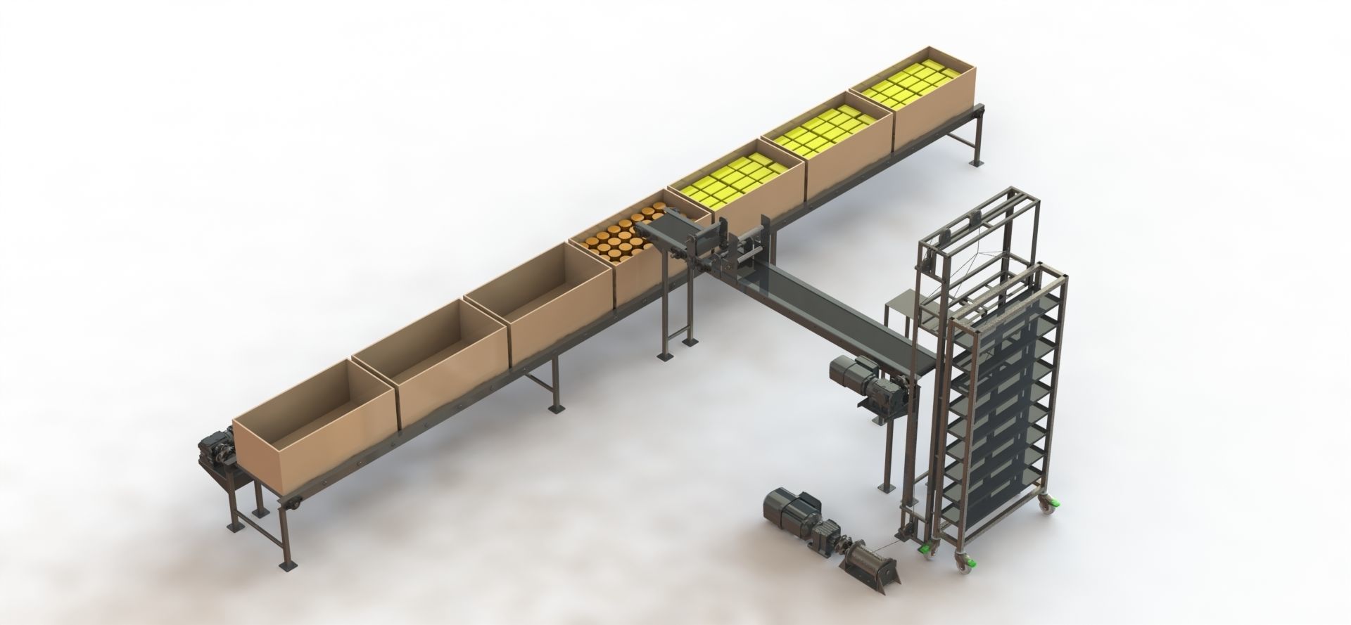 Machine for individual packaging of cakes 3D model_1
