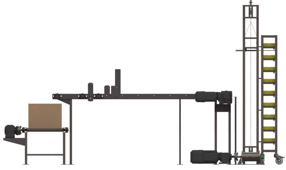 Machine for individual packaging of cakes 3D model_2