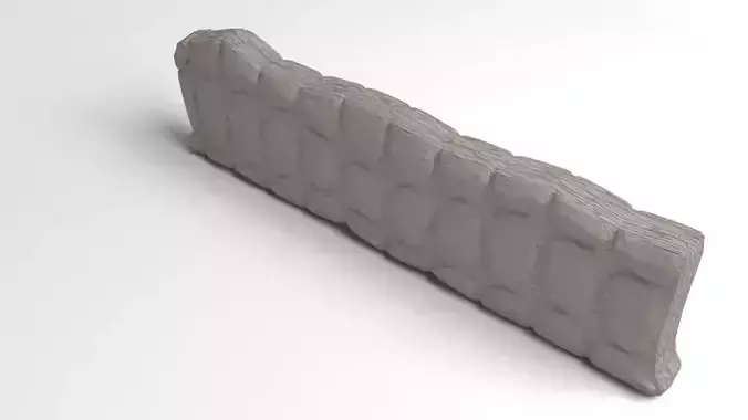 Fence Stone 7 3D model
