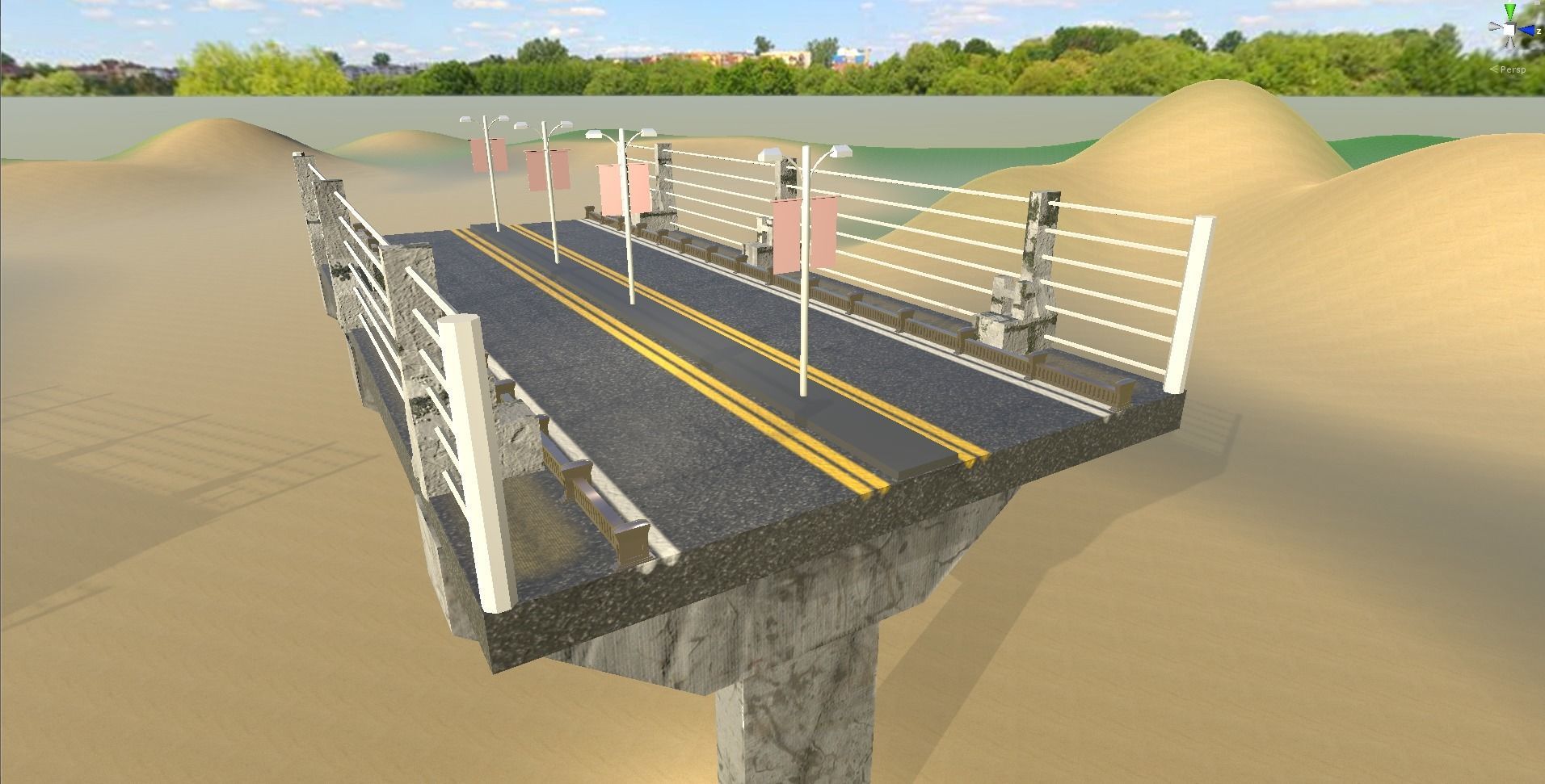HQ Bridges Pack 3D Models Low-poly 3D model_1